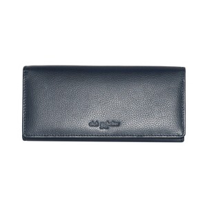 Club Rochelier Ladies Full Leather Clutch Wallet with Gusset Pocket Navy  One Size - 1 of 4