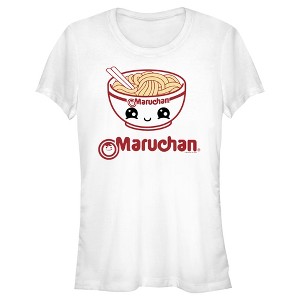 Juniors Womens Maruchan Smiley Ramen T-Shirt - 1 of 4