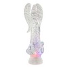 Northlight LED Lighted Icy Crystal Glitter Snow Globe Angel Christmas Figure - 11" - 4 of 4