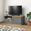 vidaXL VIGO TV Stand Entertainment Center with Storage Drawer Solid Wood Pine - 2 of 4