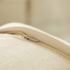 DEERLUX 16" Handwoven Cotton Throw Pillow Cover with Striped Lines, Yellow - 4 of 4