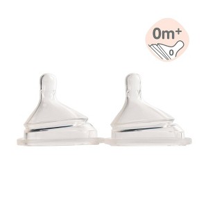 Hegen Anti-Colic Silicone Baby Bottle Nipples - 2pk - 1 of 4