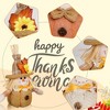 BABYYER Scarecrow Plush Doll, Fall Harvest Scarecrow with Flower and Leaf Detail for Thanksgiving Tabletop Decor and Autumn Gift - 4 of 4
