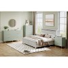 6 Drawer Dresser for Bedroom, 56.3" Wide Modern Chest of Drawers with Gold Metal Handles & Anti-Tipping Device, Fluted Wooden Dresser Organizer - 3 of 4