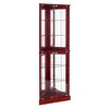 Okak Corner Curio Cabinet, Display Cabinet with 4 Doors and Adjustable Tempered Glass Shelves, Cabinet for Living Room - 4 of 4