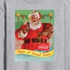 Men's - Coca-Cola - Sip Of Good Taste Vintage Coca Cola Santa Long Sleeve Graphic T-Shirt - 2 of 4