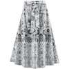 Collections Etc Tie Waist Floral Pattern Cotton Skirt - 4 of 4