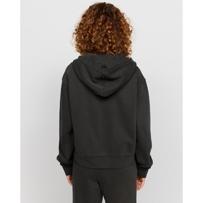 Samii Ryan | Black Stone Wash Zip-Up Hoodie , Black , X-Small , 1