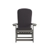 Emma and Oliver Set of 2 All-Weather Poly Resin Adirondack Rocking Chairs with Cushions - 4 of 4