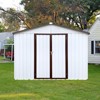 NicBex 8x6 FT Outdoor Storage Shed with 2 Integrated Punched Vents,Metal Outdoor Shed with Apex Roof,Storage Sheds for Garden - 2 of 4