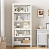 Wooden Bookcase 5 Tier Storage Bookshelf Farmhouse Bookshelves Rustic Vintage Etagere for Home Office - 2 of 4