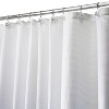 iDESIGN Carlton Fabric Shower Curtain White - 4 of 4