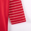 MyKids-Usa Autumn and Spring Arrival Christmas Cartoon Pattern Striped Long Sleeves Dress for Stylish Girls - 4 of 4