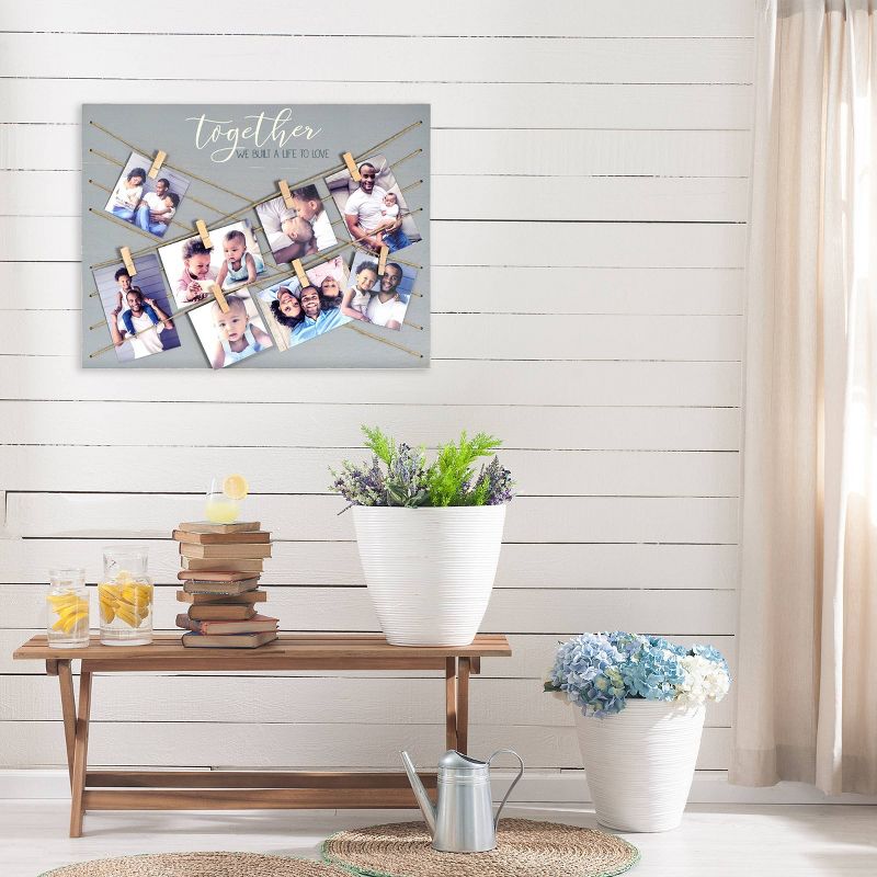 16.5&#34; x 21.5&#34; Together Crossover Clip Collage Photo Display Gray/White - New View, 4 of 5