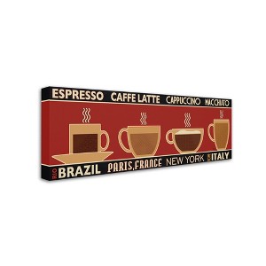 Trademark Fine Art -Pela Studio 'Deco Coffee Panel I' Canvas Art - 1 of 3