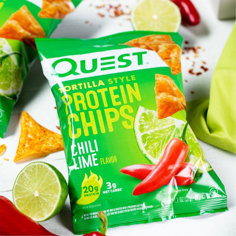 Quest Nutrition Tortilla Style Protein Chips - Chili Lime, 6 of 15