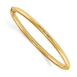 Black Bow Jewelry Children's 14k Yellow Gold 2.5mm Polished Slip-on Bangle - 1 of 3