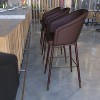 Flash Furniture Margo Commercial Grade Mid-Back Modern Barstool with Beechwood Legs and Curved Back - 4 of 4