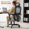 COMHOMA Mesh Office Chair, Ergonomic High Back Executive Chair with Adjustable Lumbar Support, Wide Seat - 4 of 4