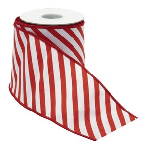 Striped Wired Ribbon (Set of 2) - 1 of 3