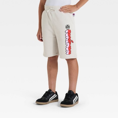 Boys' Pokémon Masterball Fleece Shorts - Gray