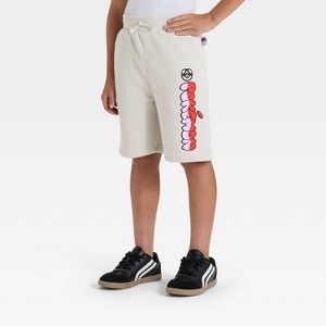 Boys' Pokémon Masterball Fleece Shorts - Gray - 1 of 4