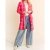 Women's Marita Bold Checker Cardi Coat - DAVI & DANI - 3 of 4