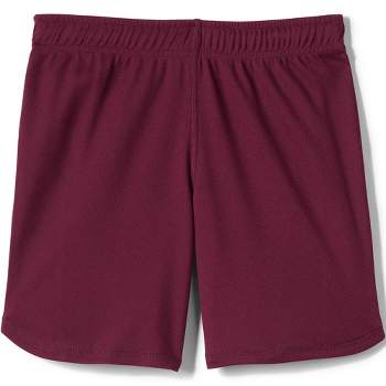 Lands' End School Uniform Kids Mesh Gym Shorts - Medium - Red : Target