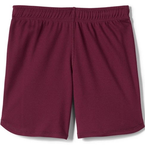 Lands' End School Uniform Kids Mesh Gym Shorts - Medium - Burgundy : Target