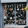 Unique Bargains Christmas Decorations for Windows and Home Christmas Window Clings Party Supplies White 1 Set - 4 of 4