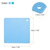 Unique Bargains Silicone Heat Resistant Multi-purpose Trivet Mat 4 Pcs - 2 of 4
