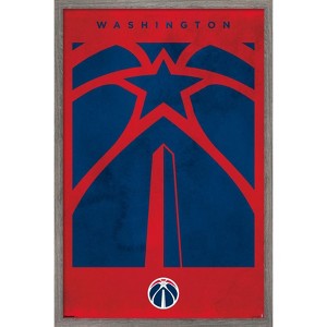 Trends International NBA Washington Wizards - Logo 25 Framed Wall Poster Prints - 1 of 4