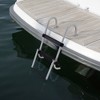 RecPro Compact Space Saving Aluminum 4-Step Pontoon Boat Ladder w/Plastic Steps - 4 of 4