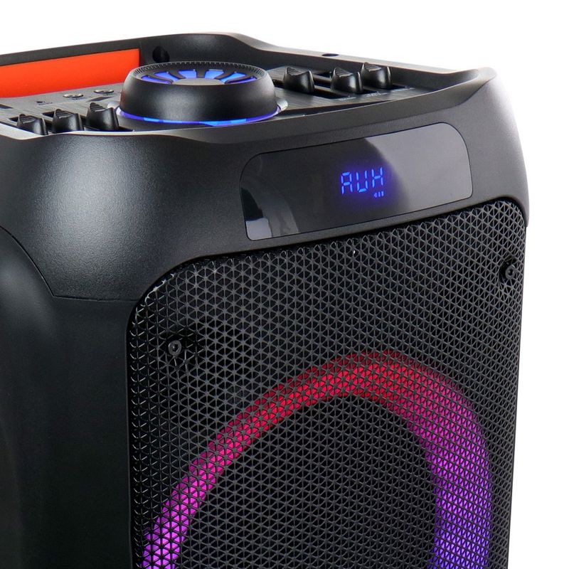 beFree Sound Dual 8 Inch Bluetooth Wireless Portable Party Speaker with Reactive Lights, 2 of 4