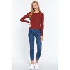 Slickblue Women's Long Sleeve Crew Neck Cardigan, Classic Knit Layering Sweater, 4 Color Options, Size S-L - 3 of 4