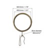 Unique Bargains Metal Drapery Eyelet Sliding Shower Curtain Hook Rings 40 Pcs - 2 of 4