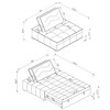 AZL1 Life Concept Sofas Concept Transformative Sofa Bed Transformative Multipurpose Furniture for Living Spaces, Brown, 39"*78.3"*34.5" - 3 of 4
