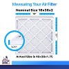 Filter King 16x36x2 Air Filter | 12-PACK | MERV 8 HVAC Pleated A/C Furnace Filters | MADE IN USA | Actual Size: 16 x 36 x 1.75" - 2 of 4