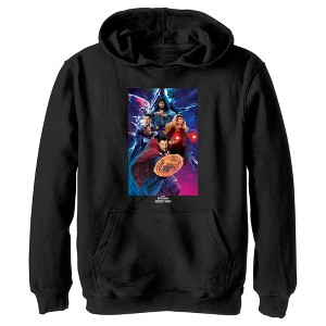 Boy's Marvel Doctor Strange in the Multiverse of Madness Group Poster Pull Over Hoodie - 1 of 4