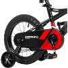 Weize Kids Bike, 14 Inch Children Bicycle for Boy Girl Toddler Age 3-5 Years Old, Black Carbon Steel Frame with Adjustable Seat and Training Wheel - 4 of 4