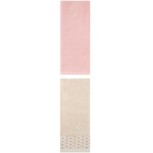 REGALWOVEN Cotton Soft Absorbent Hand Towel for Bathroom Kitchen Hotel Spa 14" x 30"/13" x 30" 2 Pcs - 1 of 4