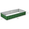 Aghana Digitals Green Galvanized Steel Raised Garden Bed: 5.7'x3' Open-Bottom Planter Box for - 3 of 4