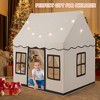 Costway Kids Play Castle Tent Large Playhouse Toys Gifts w/ Star Lights Washable Mat - 4 of 4