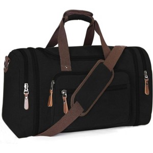 Generic Duffle Bag Canvas Large Outdoor Shoulder Bag Overnight Handbag Travel Tote Luggage Weekender Bag - 1 of 2