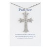 Anna-Kaci Silver Tone Crystal Rhinestone Cross Patonce Fashion Necklace with Message Card Envelope Jewelry Gift - 2 of 4