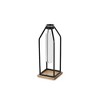 Cheung's Adrie Modern Black Glass Tube Stand Decor- Small - 2 of 4