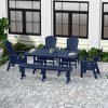WestinTrends 6 Piece Outdoor Patio Dining Table and Armchair Dining Bench Set - 2 of 4