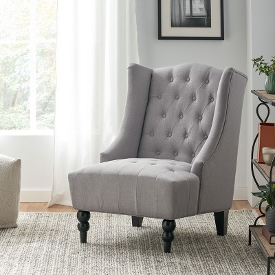 CAVINAS Elegant Wingback Accent Chair,Chairs Living Room with Armless Design,Perfect for Living Room,Office