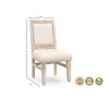 Taran Designs,Torrence Upholstered Solid Wood Accent Chair - 4 of 4