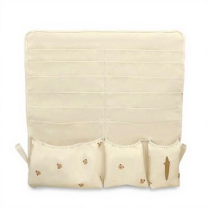 Anna-Kaci Hanging Organizer with Multi-Pocket Storage and Cute Pattern Accents 11x10in - Light Beige - 1 of 4